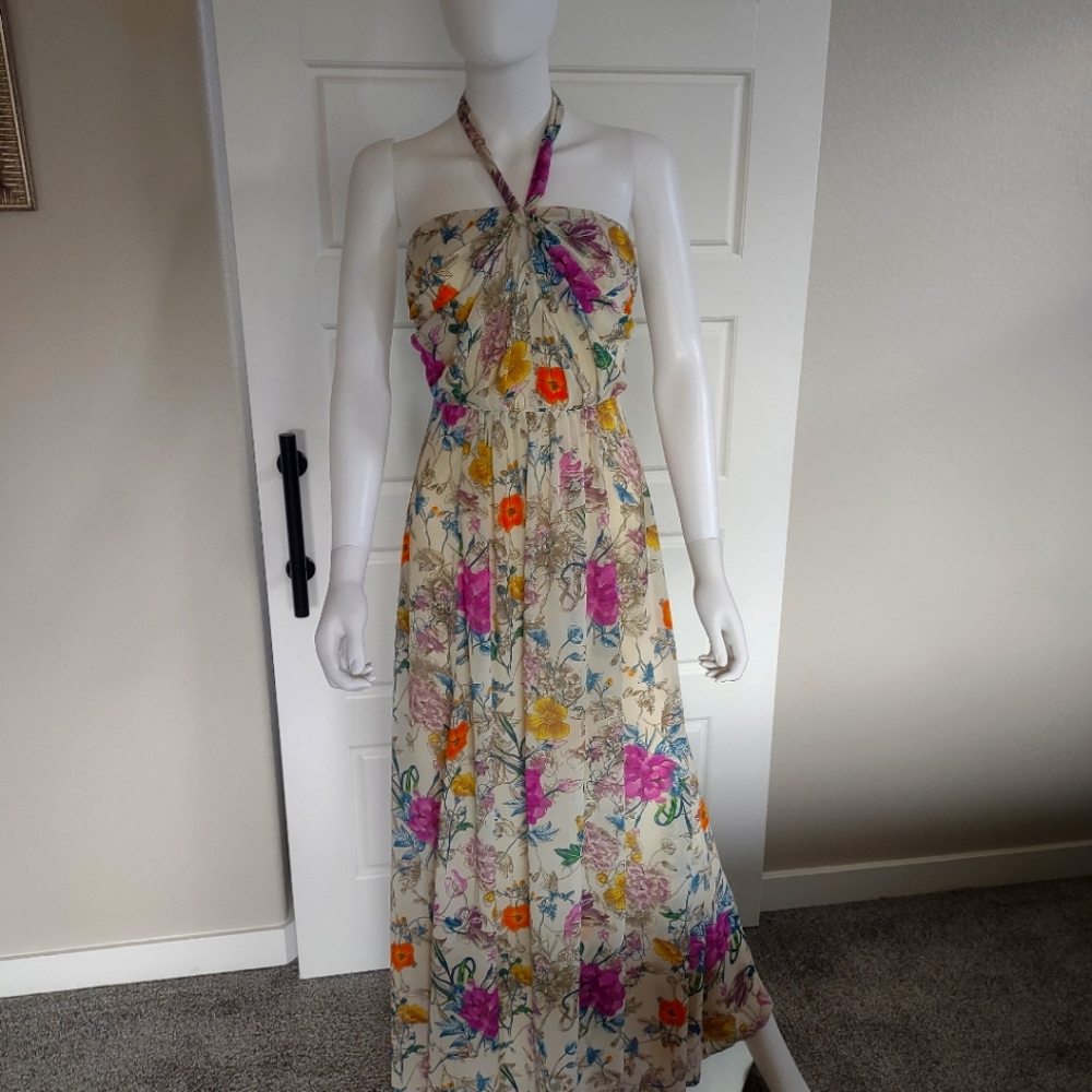 Empire-waist Floral H&M Maxi Dress